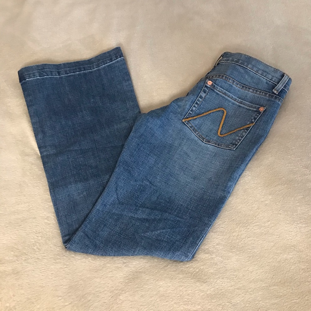 Willi Smith Wide Leg Blue Jeans - Size 4 - Picture 1 of 11